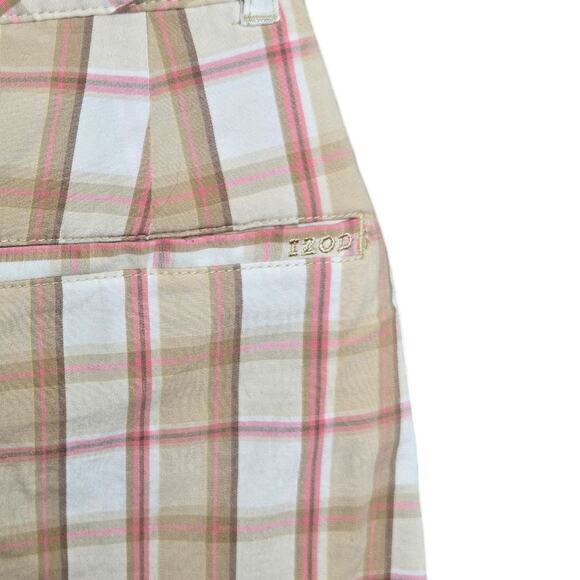 Izod Golf Womens Plaid Skort Size‎ 12 A Line Flat Front Pockets Outdoors Stretch - Picture 6 of 7